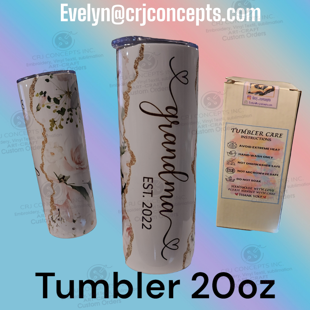 Custom Skinny 20oz Tumbler